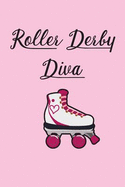 Roller Derby Diva Dot Grid Notebook