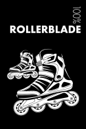 Rollerblade Notebook: Blank Lined Rollerblade Journal For Rollerblader and Coach