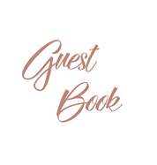 Rose Gold Guest Book, Weddings, Anniversary, Party's, Special Occasions, Memories, Christening, Baptism, Visitors Book, Guests Comments, Vacation Home Guest Book, Beach House Guest Book, Comments Book, Funeral, Wake and Visitor Book (Hardback)