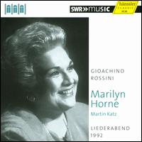 Rossini: Liederabend, 1992 - Marilyn Horne (vocals); Martin Katz (piano)