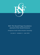 RSF: The Russell Sage Foundation Journal of the Social Sciences: Immigrants Inside Politics/Outside Citizenship