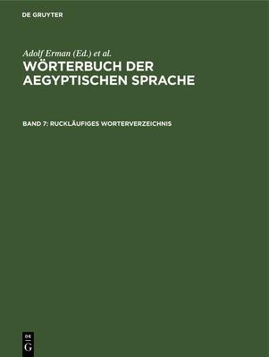 Rucklufiges Wrterverzeichnis - Reineke, W F (Editor)