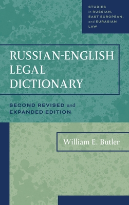 Russian-English Legal Dictionary - Butler, William E