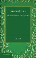 Russian Lyrics: With Notes and Vocabulary