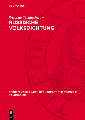 Russische Volksdichtung - Tschitscherow, Wladimir