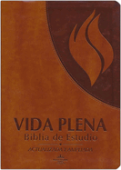 Rvr 1960 Vida Plena Biblia de Estudio S?mil Piel Marr?n / Fire Bible Brown Imita Tion Leather