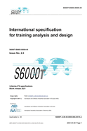 S6000T, International specification for training analysis and design, Issue 2.07: S-Series 2021 Block Release