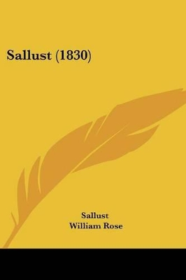 Sallust (1830) - Sallust, and Rose, William (Translated by)