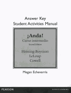 SAM Answer Key for Anda! Curso intermedio