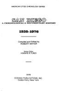 San Diego: A Chronological & Documentary History, 1535-1976