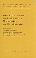 Sanskrit-Texte Aus Dem Buddhistischen Kanon: Dritte Folge
