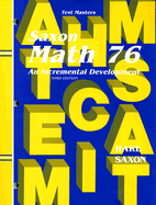 Saxon Math 7 6 Test Masters: An Incremental Development - Saxon Publishers (Creator)