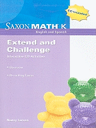 Saxon Math K: Extend and Challenge Interactive CD Activities: Recording Forms