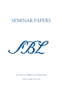 Sbl Seminar Papers 2003