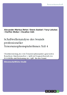 Schallwellenanalyse des Sounds professioneller TenorsaxophonspielerInnen. Teil 4: Charakterisierung des vom Tenorsaxophonspieler generierten Rauschens (Spielerrauschen = SpR) im Frequenzbereich von 0-10.000Hz und Bedeutung des "SpR" fr den Sound.