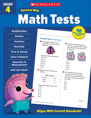Scholastic Success with Math Tests Grade 4 Workbook - Scholastic Teaching Resources