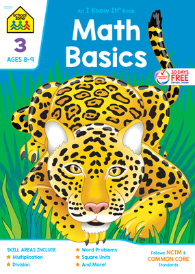 School Zone Math Basics Grade 3 Workbook - Zone, School