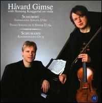 Schubert: Arpeggione Sonata, D 821; Piano Sonata in A minor, D 784; Schumann: Kinderszenen, Op. 15 - Hvard Gimse (piano); Henning Kraggerud (viola)