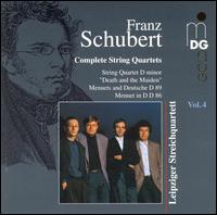 Schubert: Complete String Quartets, Vol. 4 - Andreas Seidel (violin); Christian Ockert (double bass); Ivo Bauer (viola); Leipziger Streichquartett;...