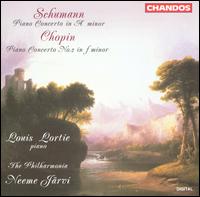 Schumann: Piano Concerto in A minor; Chopin: Piano Concerto No. 2 in F minor - Louis Lortie (piano); Philharmonia Orchestra; Neeme Jrvi (conductor)