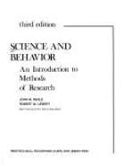 Science and Behavior: An Introduction to Methods of Research