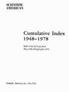 Scientific American Cumulative Index, 1948-1978 - Scientific American, Inc Staff, and Scientific American Magazine