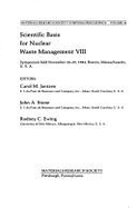 Scientific Basis for Nuclear Waste Management VIII: Symposium Held November 26-29, 1984, Boston, Massachusetts, U.S.A. - Stone, J. A. (Editor), and Jantzen, Carol M.