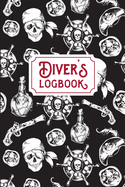 Scuba Diver Log Book: Track & Record 100 Dives - Vintage Style Pirate Design