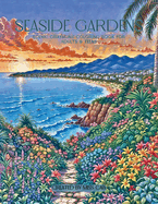 Seaside Gardens: Scenic Grayscale Coloring Book for Adults & Teens