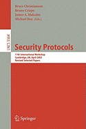 Security Protocols: 6th International Workshop, Cambridge, UK, April 15-17, 1998, Proceedings
