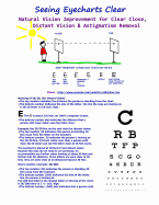 Seeing Eyecharts Clear-Natural Vision Improvement for Clear Close, Distant Vision: & Astigmatism Removal (Black & White Edition)