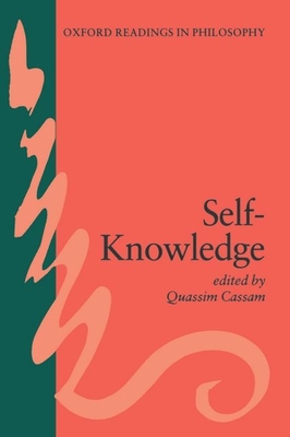 Self-Knowledge - Cassam, Quassim (Editor)