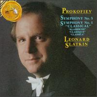 Sergei Prokofiev: Symphony No. 5; Symphony No. 1 - Leonard Slatkin (conductor)