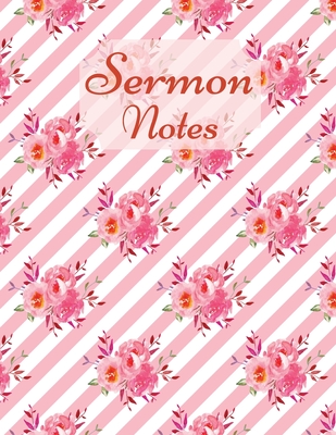 Sermon Notes: Special Edition-Color Interior-Sermon Notes Journal for Men and Women-Christian arts gifts-Scripture Notes and Prayer-Verse notebook - Buster, Cristina