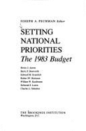 Setting National Priorities 1983 Budget