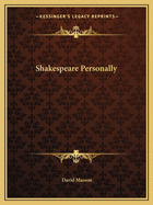 Shakespeare Personally