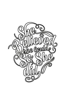 She Believed She Could So She Did, Journal (Notebook, Diary) (Small Journal Series) - Notebook, Mind