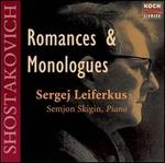 Shostakovich: Romances & Monologues