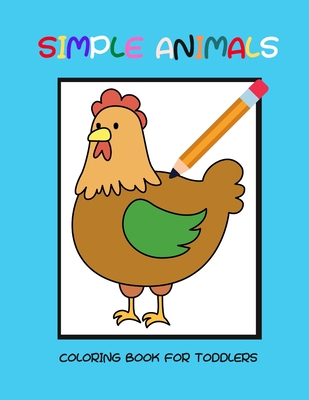 Simple animals coloring book for toddlers - Bana[, Dagna