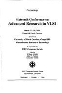 Sixteenth Conference on Advanced Research in VLSI: Proceedings, March 27-29, 1995, Chapel Hill, North Carolina - Dally, William J