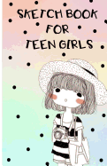 Sketch Book for Teen Girls: 132 Pages Blank White Paper Drawing Book Journal 5.5x8.5, Drawing, Doodling, or Sketching, Green Cover (Sketch Book for Girls)