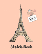 Sketch Book: Paris Themed Background (Pink)