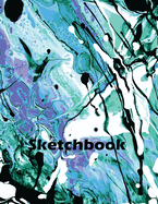 Sketchbook: Activity Sketch Book Watercolor Abstract Painting Instruction Large 8.5 x 11 Inches with 110 Pages ( Abstract Watercolor Cover)