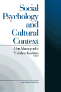 Social Psychology and Cultural Context