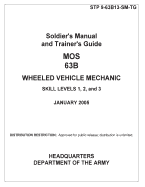Soldier Training Publication Stp 9-63b13-SM-Tg Soldier's Manual and Trainer's Guide Mos 63b Wheeled Vehicle Mechanic Skill Levels 1, 2, and 3 January 2005