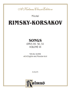 Songs, Op. 49, 50, 51, Vol 6: Russian, English Language Edition