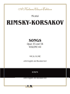 Songs, Op. 55, 56, Vol 7: Russian, English Language Edition