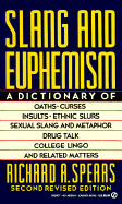 Spears Richard A. : Slang and Euphemism (Abridged Edn): A Dictionary of Oaths, Curses, Insults, Racial Slurs, Sexual Slang & Metaphor Drug Talk, Homosexual Lingo