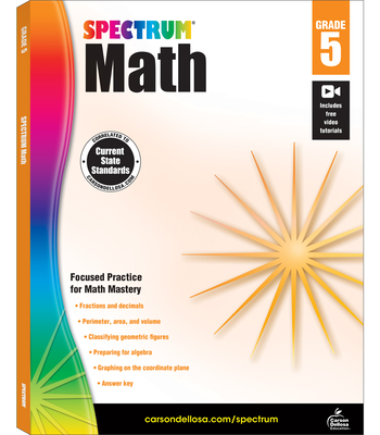 Spectrum Math Workbook, Grade 5 - Spectrum (Compiled by)