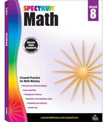 Spectrum Math Workbook, Grade 8: Volume 9 - Spectrum (Compiled by)
